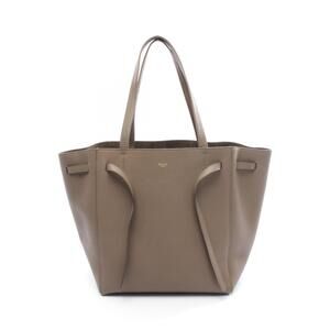 Celine Cabas Phantom Tote Bag Leather Beige